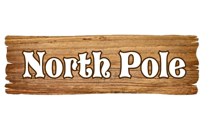 How to make a cute North Pole from a recycled paper towel roll