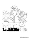 Christmas coloring sheet 1