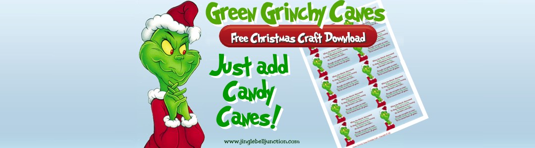 Green Grinchy Canes Updated Jinglebell Junction